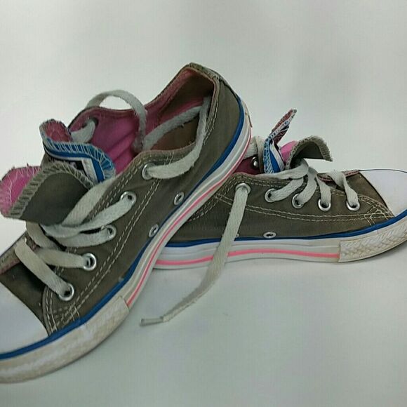 Converse All Stars Juniors Size One Double Tongue - Picture 6 of 8